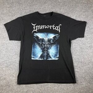 Vintage Immortal Band Shirt Mens XL Black Metal Blashyrkh Goth Demons 2009